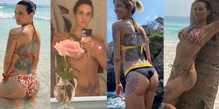 Голые татуированные женщины