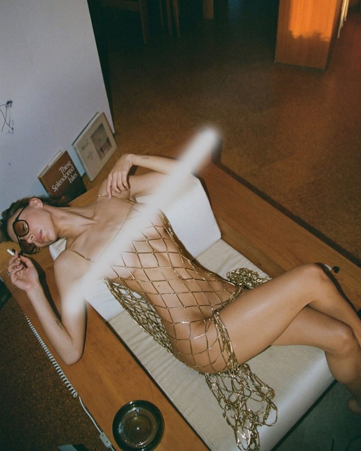 Платье в сеточку