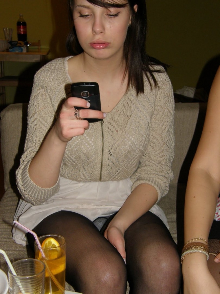 Засветила колготки