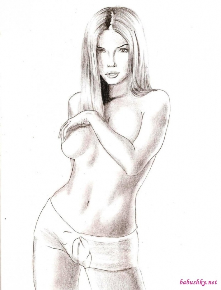 Рисунки карандашом девушек