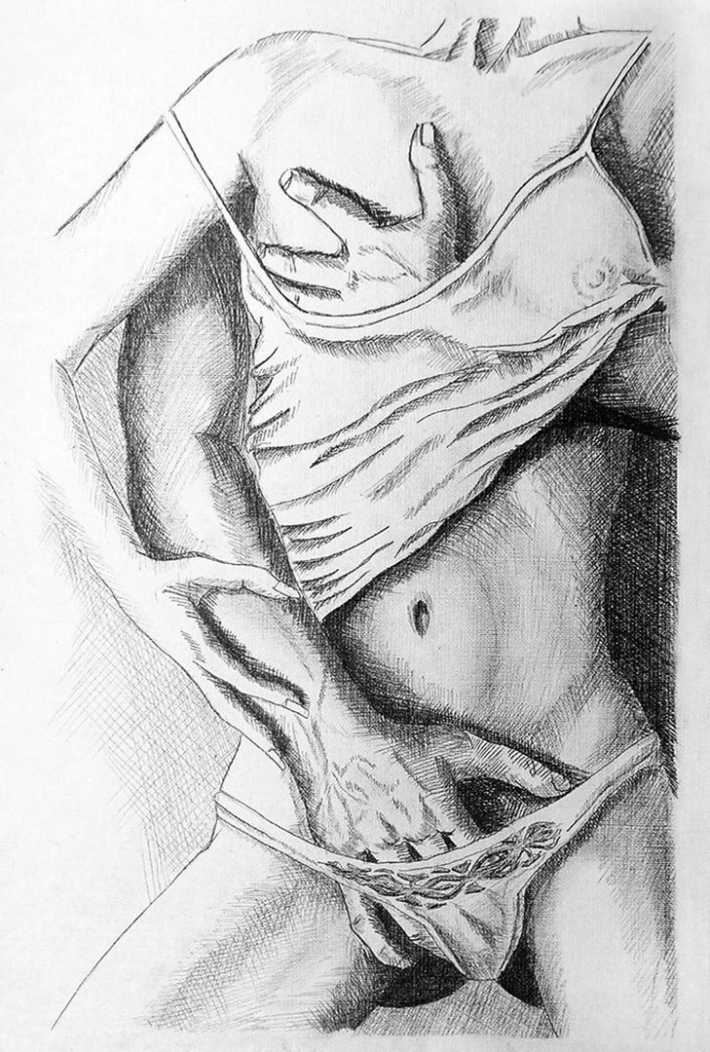 Красивые эротические рисунки простым карандашом