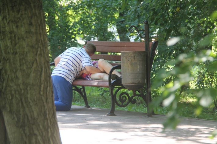 Секс в парке