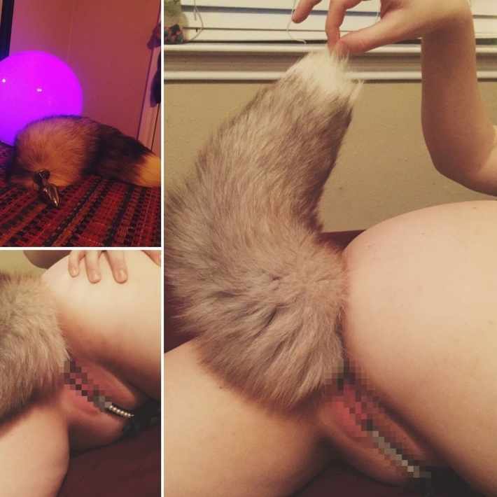 Хвост в анал