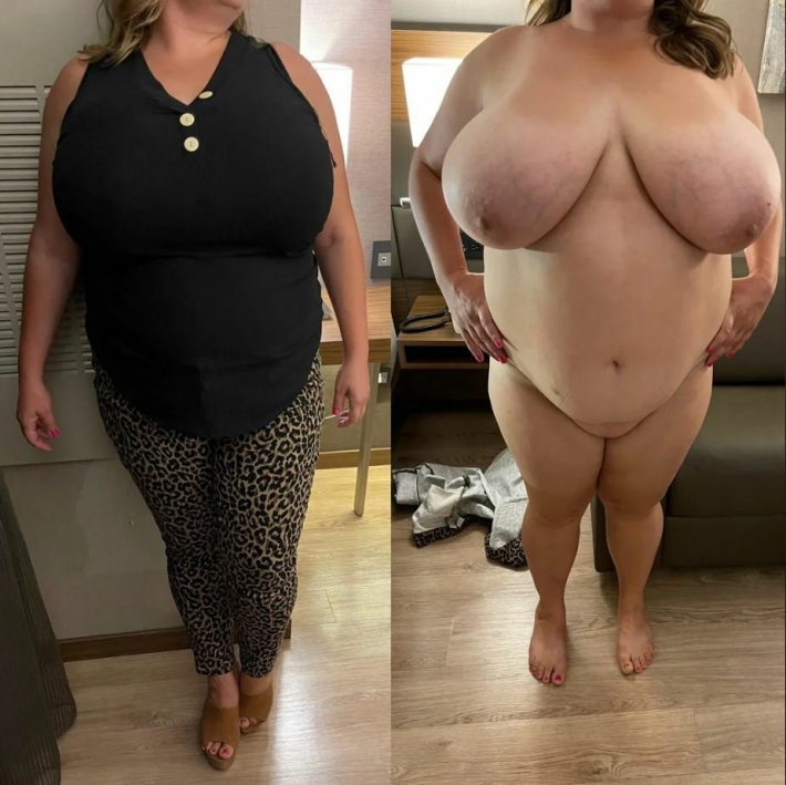 С огромными сиськами