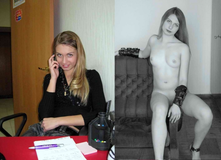 Офисные девушки частное ню
