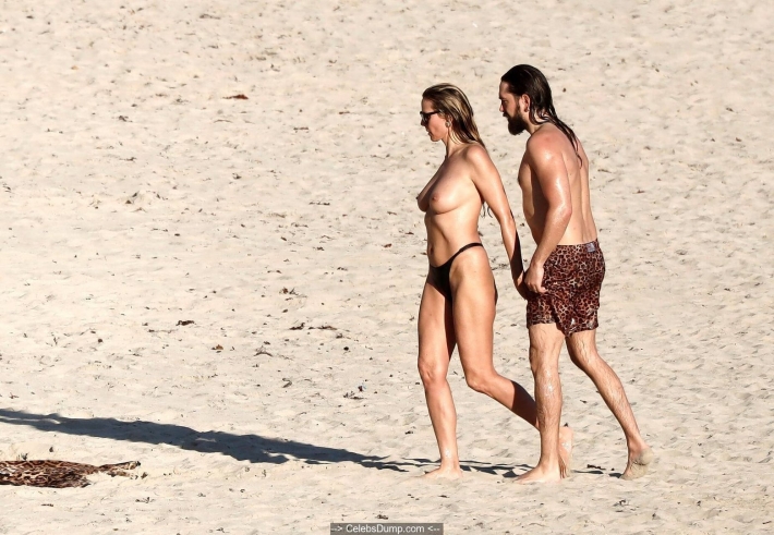 Хайди клум топлесс