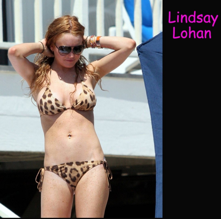 Линдси лохан в бикини