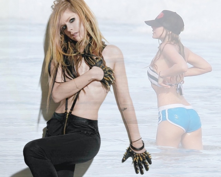 Avril lavigne в купальнике